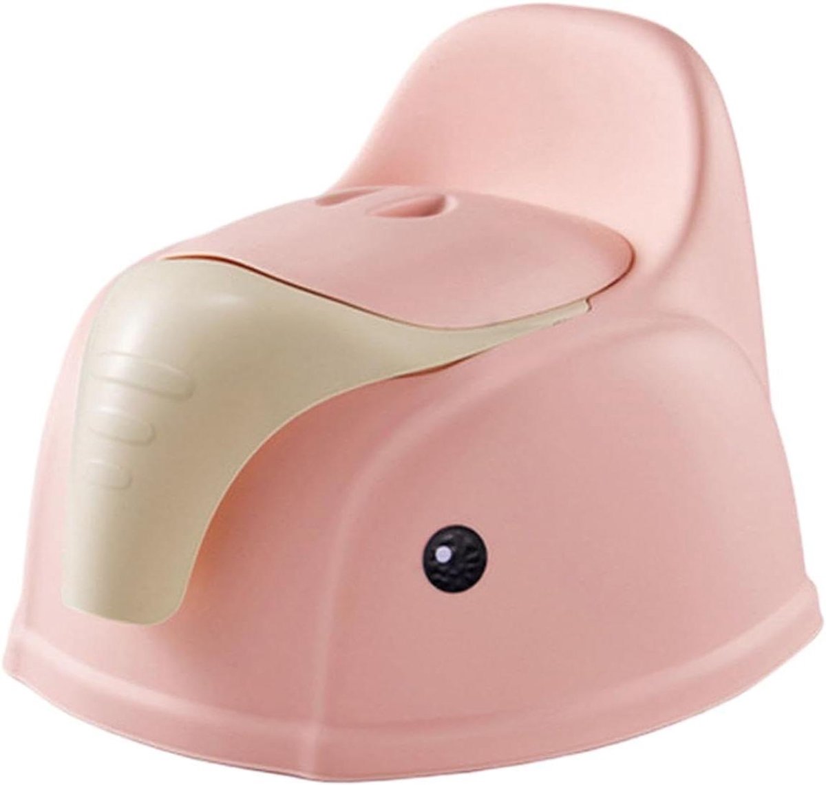 Potje met Opstapkruk - Potjestrainer Kinderen - Zindelijkheidstraining - Spatwaterdicht Ontwerp - 34x31 cm - Roze