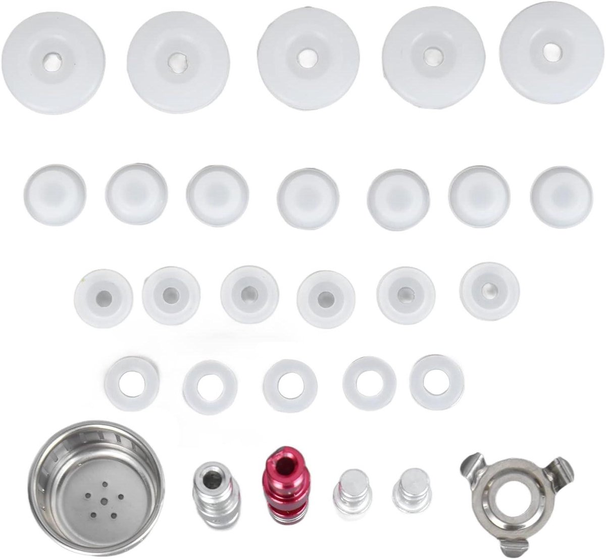 Snelkookpan Vlotterpakkingset - Reserveonderdelen Snelkookpan - Koken en Afgieten - Universele Compatibiliteit - 10 x 6 x 3 cm - Zwart