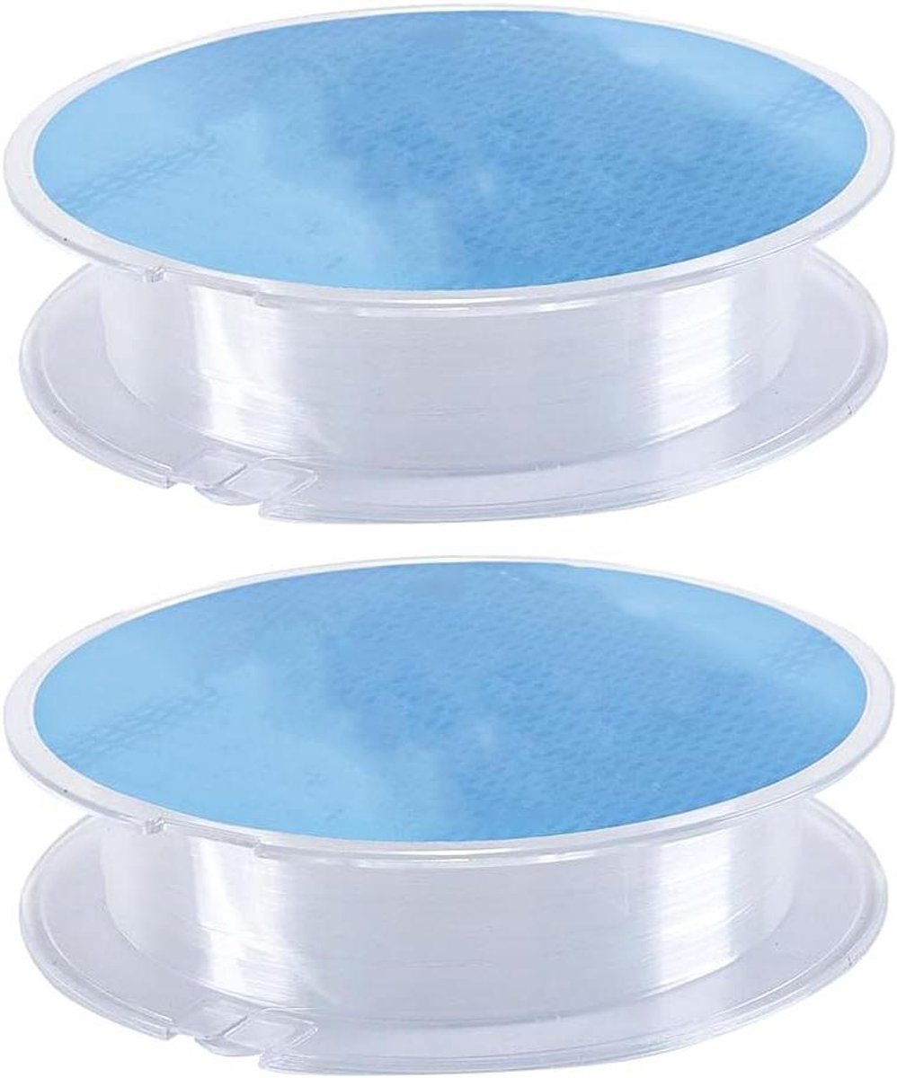 Vislijn Nylon - Visdraad Hengelsport - Vissen - Scheurvast Sterk - 2 x 100 meter - Transparant