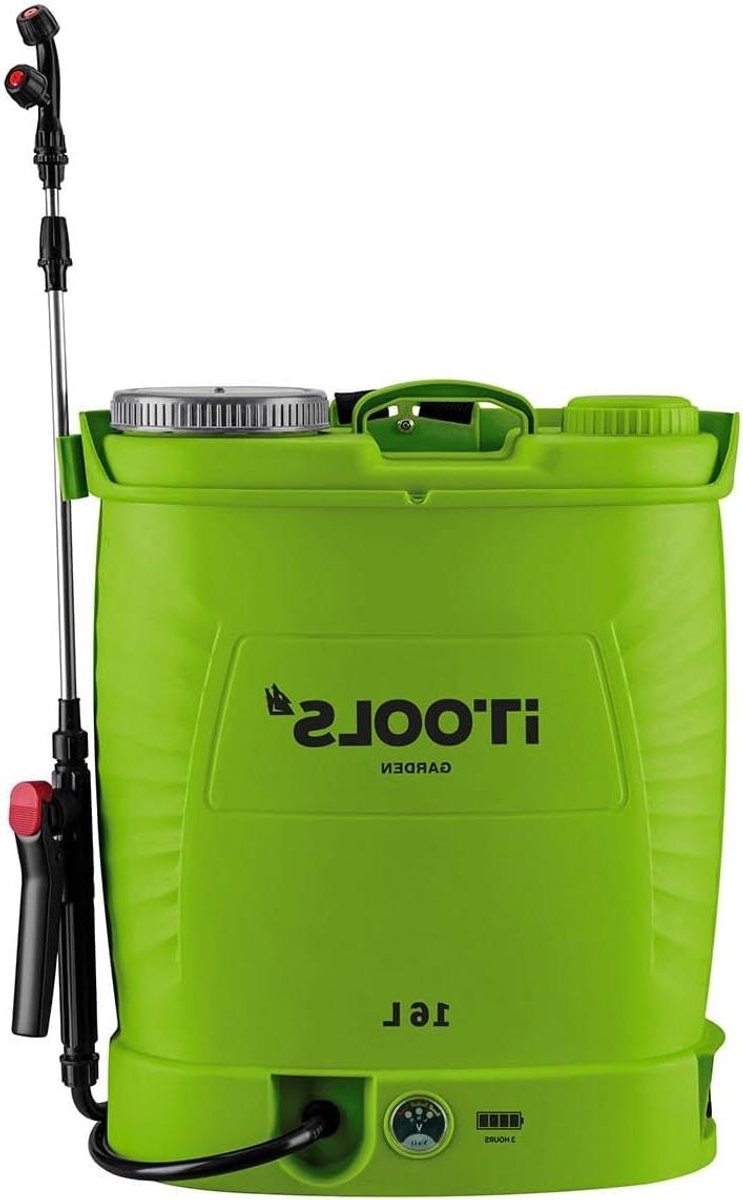 Elektrische Tuinsproeier - Accu Sprayer - Planten Verzorgen - Telescopische Lans - 16 Liter Tank - Groen