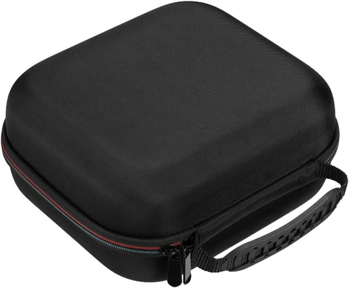 Hoofdtelefoon Opbergdoos - Reis Case Organizer - Hoofdtelefoon Beschermen - Zachte Binnenvoering - 22 x 20 x 12 cm - Zwart