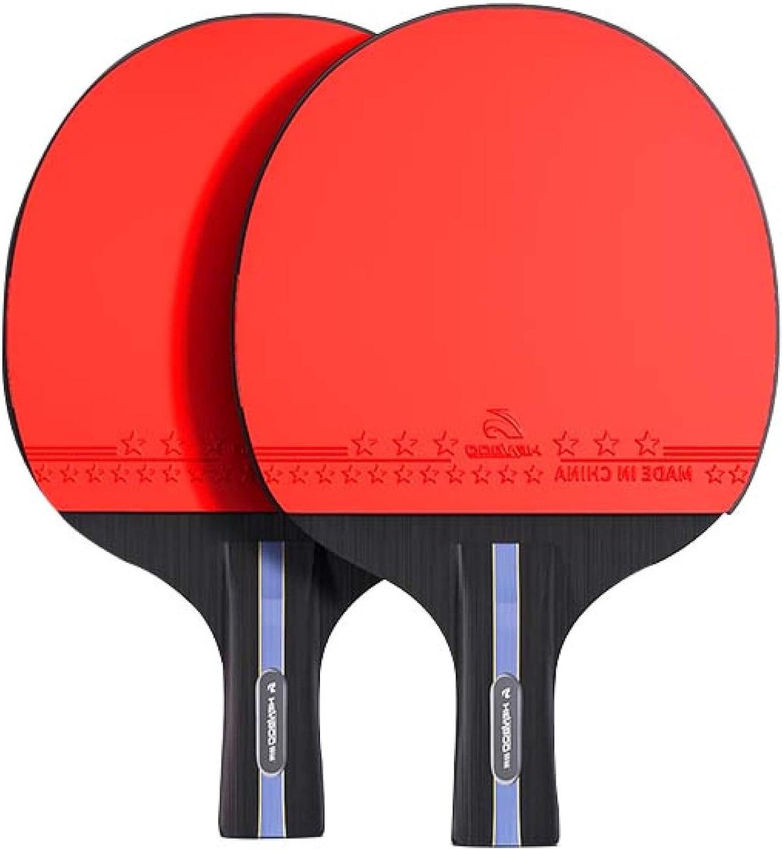 Tafeltennisset - Pingpong batjes - Thuis Spelen - Ergonomisch Ontwerp - 2 stuks - Niet gespecificeerd