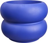 Elho Amber Roll Low 60 - Grote Bloempot voor Binnen & Buiten - Gemaakt voor elke dag - Ø 59.9 x H 46.1 cm - Royal blue