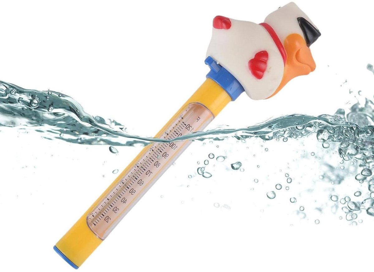 Drijvende Zwembadthermometer - Waterthermometer Spa - Watertemperatuur Meten - Dierenontwerp - 22 cm - Pelikaan