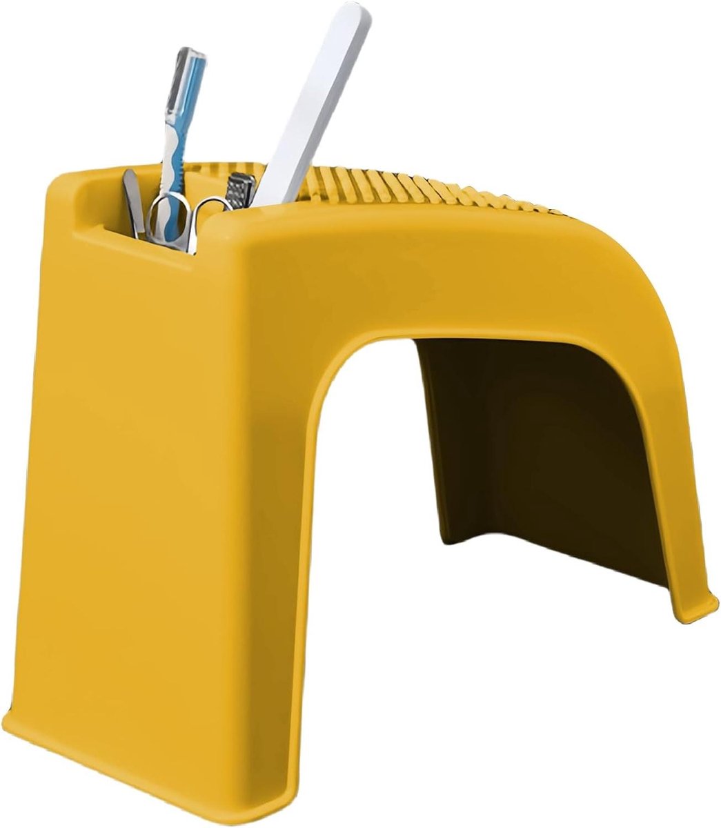Pedicure Voetensteun - Voetenbankje Manicure - Voetverzorging Thuis - Antislip Ontwerp - 175 x 29 x 175 cm - Geel