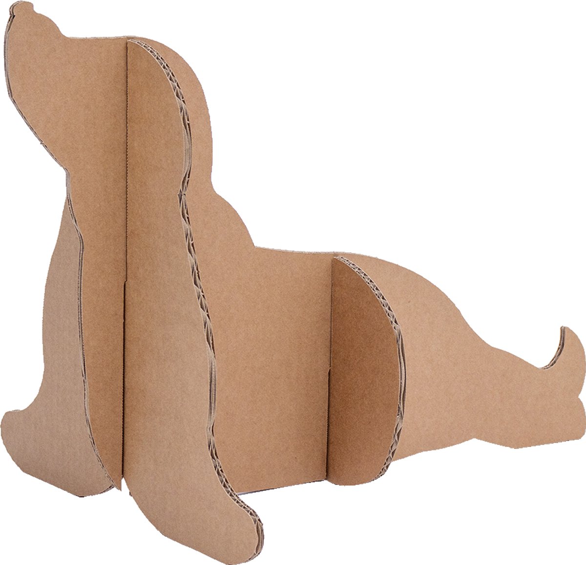Kartonnen zeehond - 53 x 32 x 38 cm - Kartent