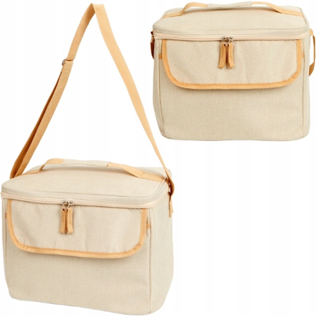 Thermotas van 19 liter met ritssluiting, band en handwater - Strand en picknick