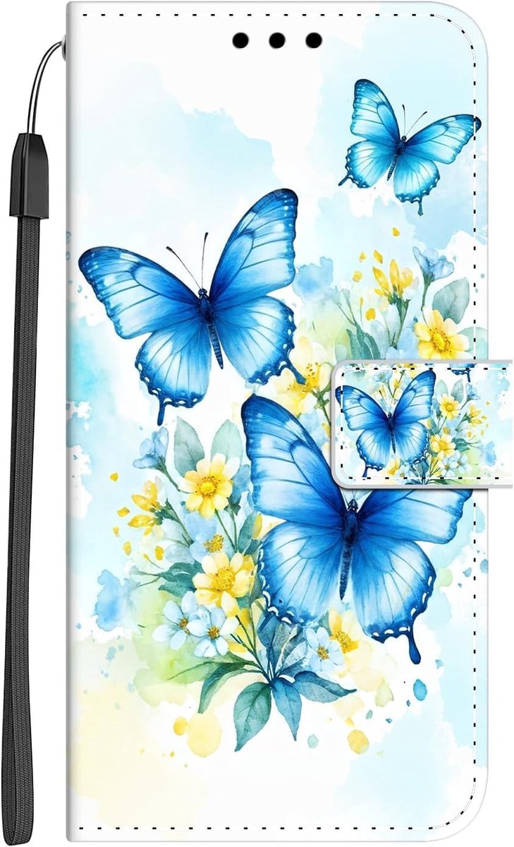 Hoes voor de Samsung Galaxy A55 5G, siliconen telefoonhoes, flip cover met motief, voor meisjes en jongens, klaphoes, klaphoes, PU-leren beschermhoes, stootvaste telefoonhoes, lederen hoes