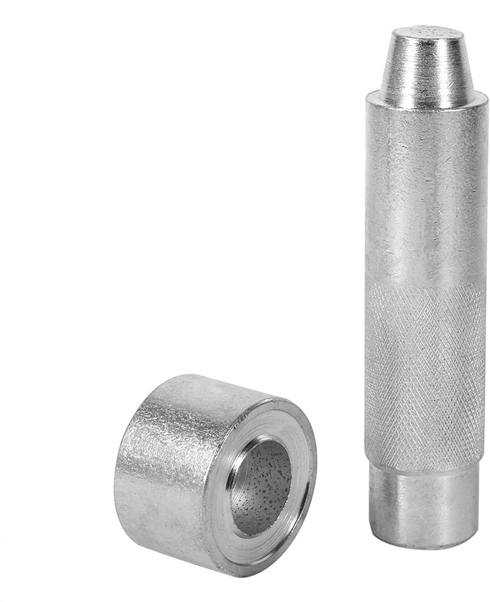 Perforator Sterven Tool Kit Tule Setter Voor Leer Ambachtelijke Kleding Stof Curtainv Hand Jas Setter (4mm-20mm)(2000# 20mm)