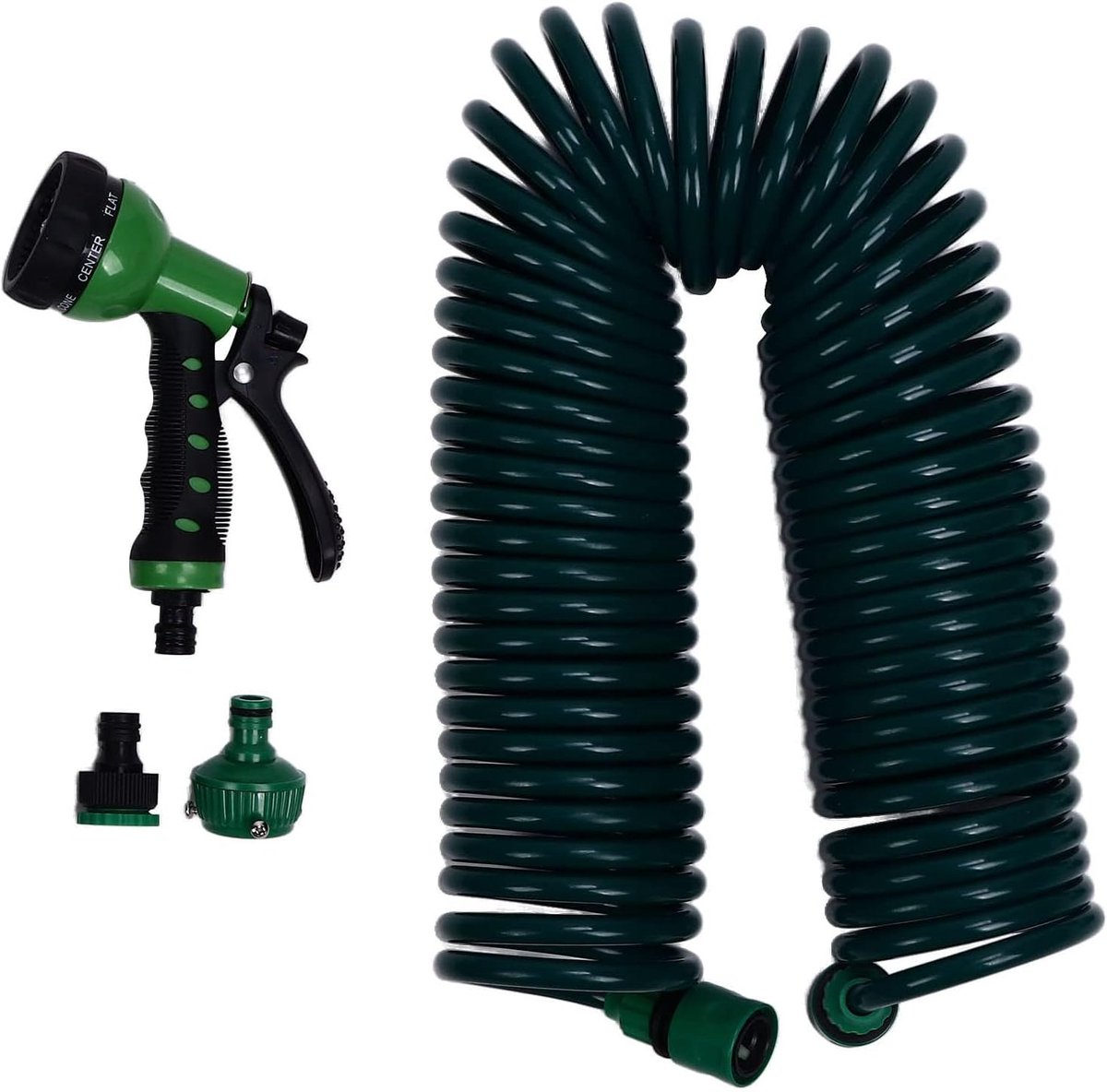 Tuinslang tuinslang 15 m 50ft 7 modi gazon telescopische veerbuis voor tuin patio water planten gazons auto wassen
