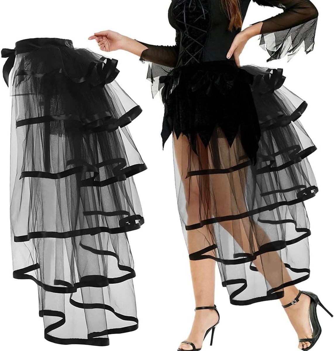 Steampunk kostuums, tutu lang, carnavalskostuums dames, CC, 1