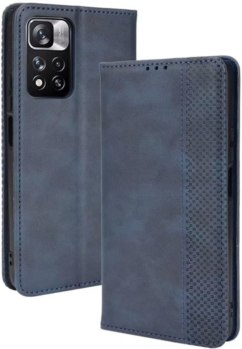 Telefoonhoesje voor Redmi Note 11 Pro (4G) / 11 Pro 5G / 12 Pro (4G) / 11E Pro (6,67 inch), flip folio, PU-leer, magnetische schakelaar, beschermhoes, 3 kaartvakken, 1 portefeuille, standcase