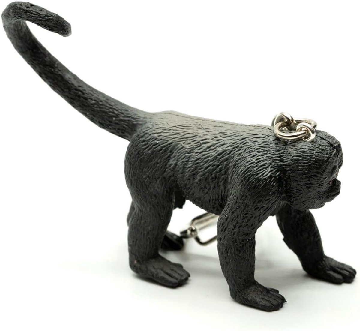 Eend Sleutelhanger Drake Zee Vogel Hout Dier Wit - Handgemaakte Mode-sieraden - Sleutelhanger Hanger, Zwart, 45mm