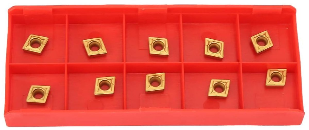 Hardmetalen inzetsnijder, omkeerbare platen voor draaibeitel, 10 stuks CCMT060204 US735 CCMT21.51 hardmetalen inzetblad CNC-draaimachine frees draaigereedschap voor draaigereedschapshouder