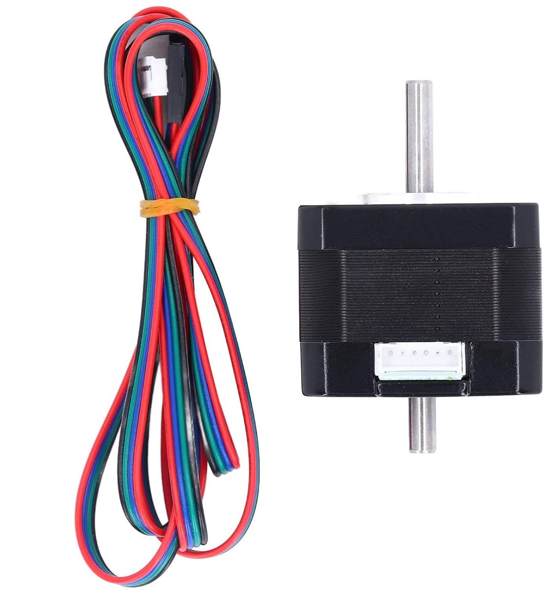 3D-printer Stappenmotor 42 Stappen Dubbele Uitgangsas D Type 1,3 A 0,3 N·m 2 Fase 4 Kabel met Kabel voor CNC 3D, Bevestigingen en Accessoires