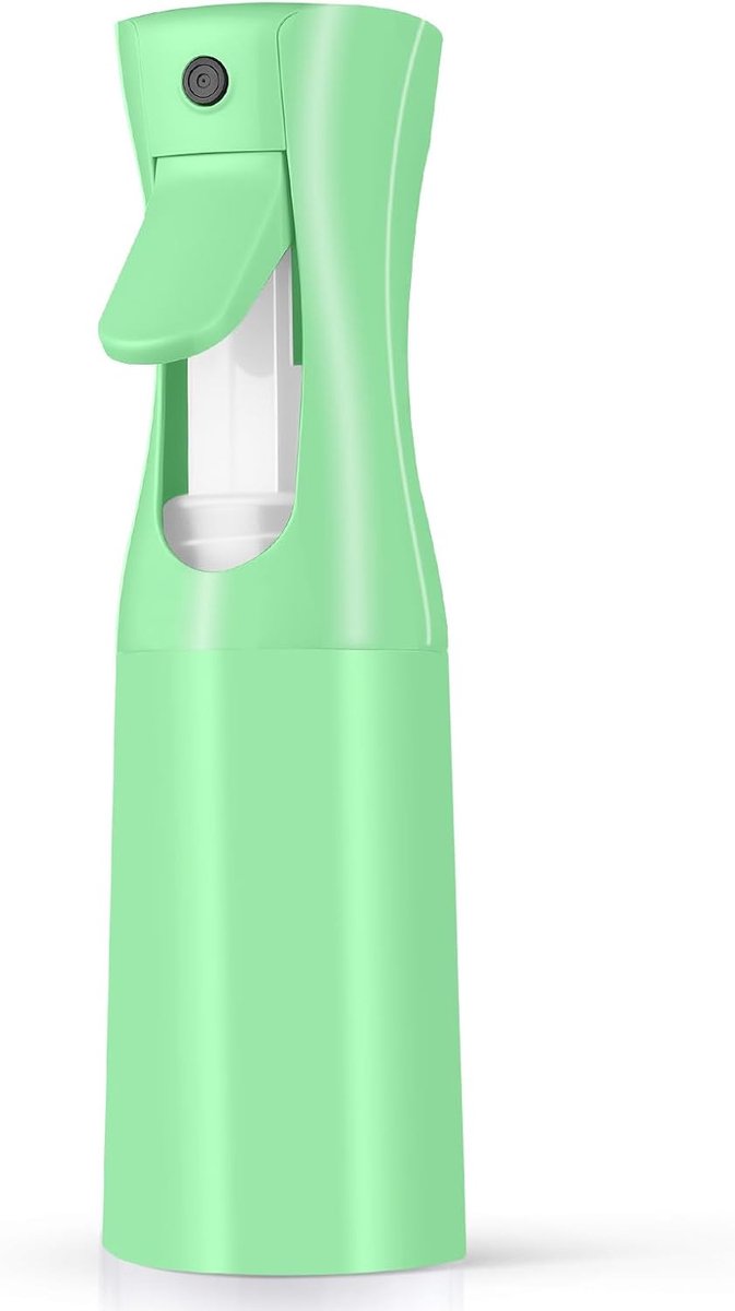 200 ml Continuele spuitflessen, waterfles voor kapper, lekkageveilige spray met fijne mist, navulbaar, watersprayfles voor haarverzorging, gezichtsreiniging, planten, effen, groen
