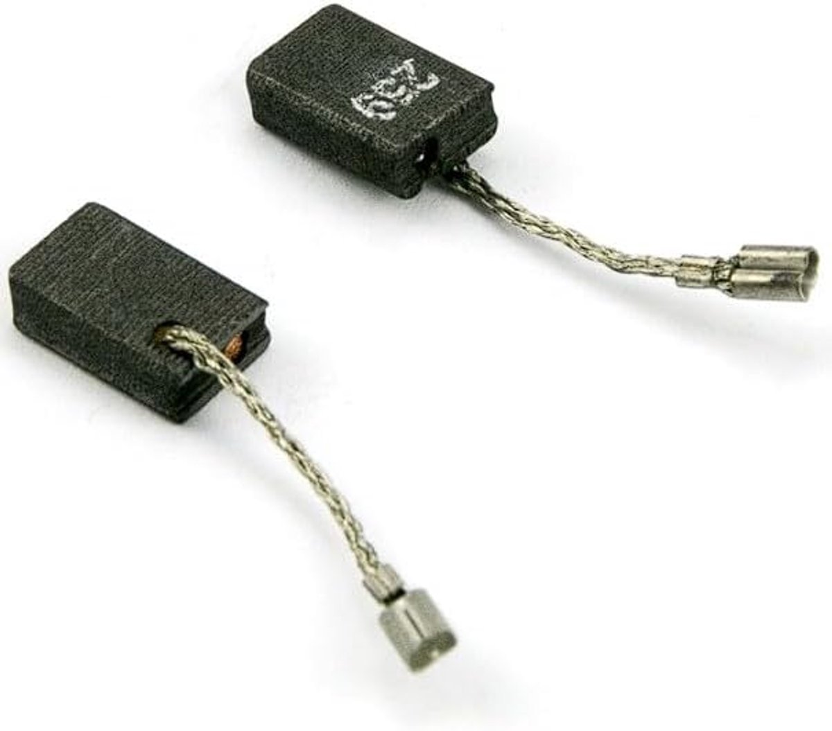 Koolborstels voor Metabo W8-100 W8-125 - 2 stuks (5 x 10 x 15 mm) - compatibel met haakse slijper, met automatische uitschakeling