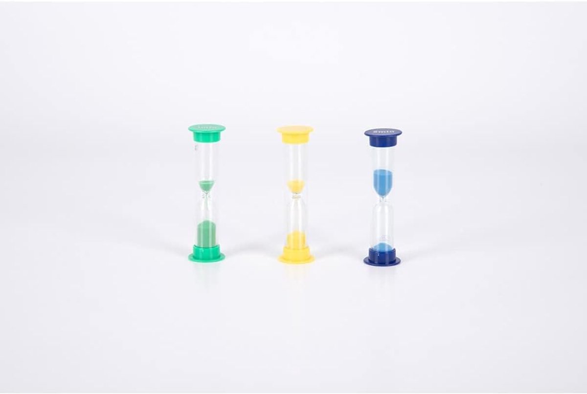 Set van 3 zandlopers, 9 cm
