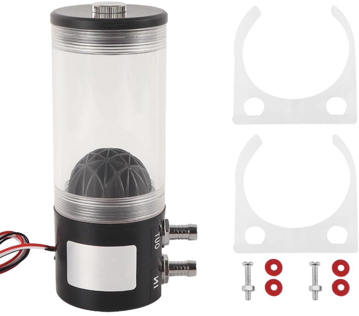 PC-waterkoelpomp met expansievat, CPU-waterpomp, ultrastil, voor PC, snelle warmteafvoer 500 l/h