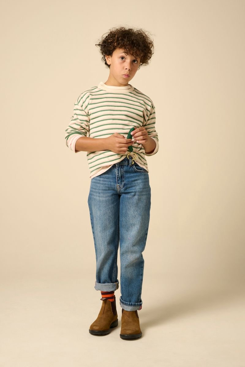 Sissy-Boy - Wit gestreept longsleeve T-shirt