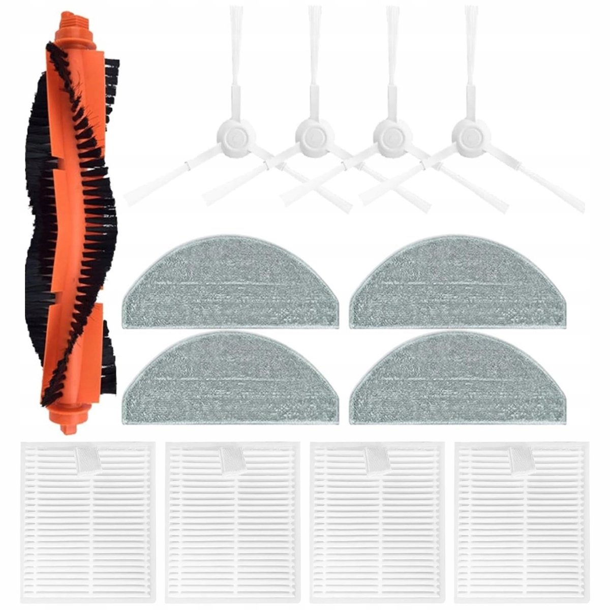 Accessoireset voor Robotstofzuiger E10/E12: Filters, Borstels & Mops
