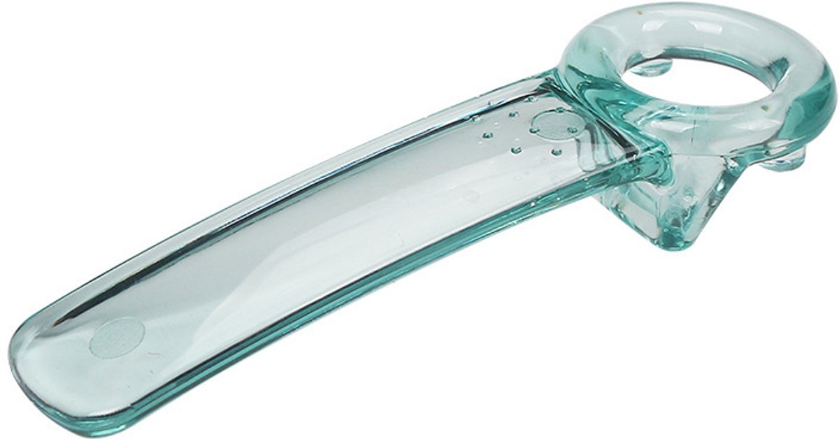 6-delige blikopenerset, handige blikopener, potopener, handmatige glazen flesopener, geschikt voor ouderen, kinderen en mensen met zwakke handkracht,Transparant blauw