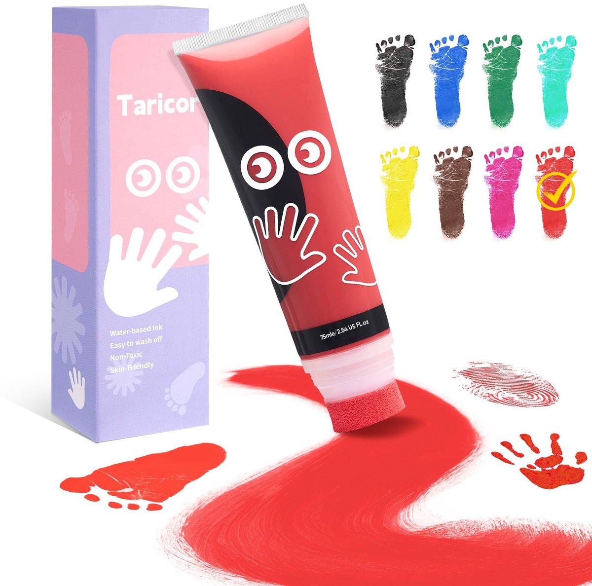 Omgoods - 75ml Niet-Toxische Verf voor Kinderhandafdrukken