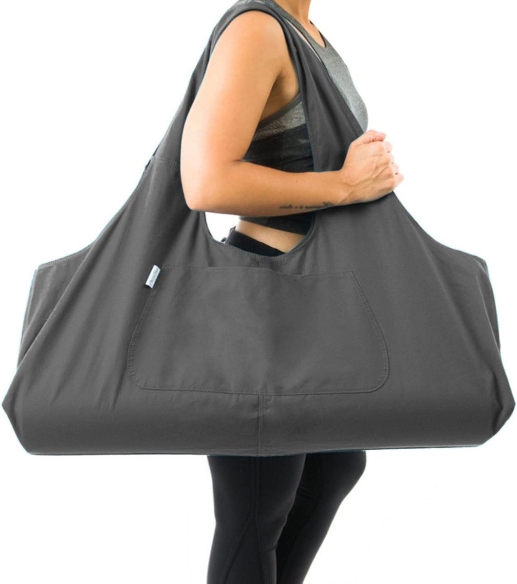 Yogamattas Drager - Grote Sporttas - Yoga Uitrusting Vervoeren - Lichtgewicht Canvas - 71 cm Lang - Paars