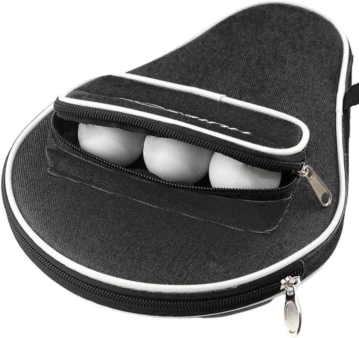 Draagtas voor Tafeltennisrackets met Ballenopslag, Waterdichte Bescherming en Ruimte voor Accessoires