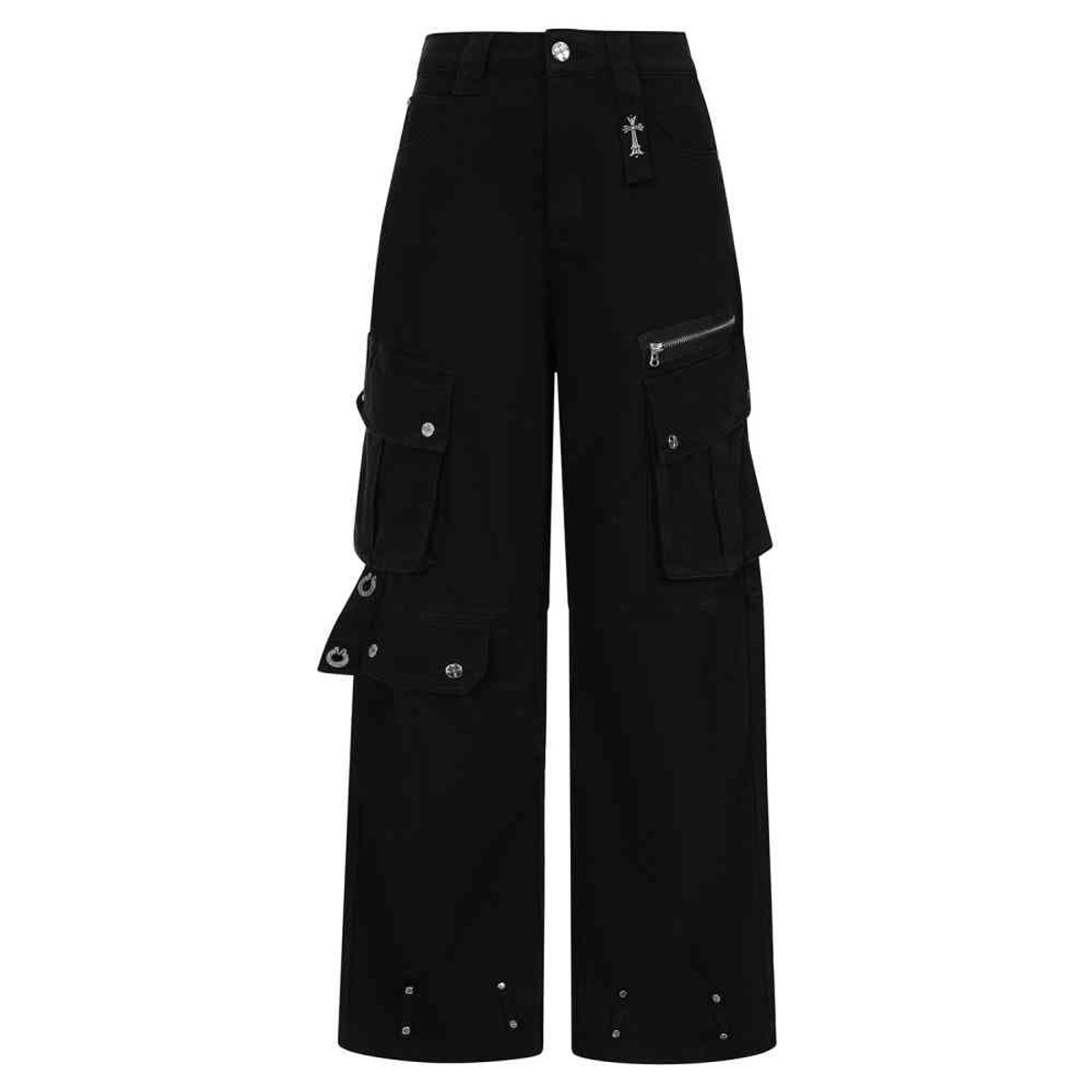 Banned - Everly Broek rechte pijpen - 2XL - Zwart