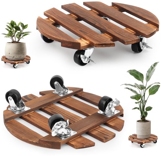 SolidKeus - Set van 2 Plantrollers met Wielen