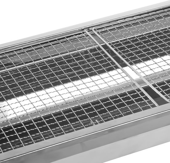 Houtskoolbarbecue, campinggrill, houtskool, opvouwbare grill, draagbare grill, voor camping, tuin, picknick, feest, 73 x 33 x 71 cm, voor 5-10 personen van Clic-Trade GmbH — afbeelding 3