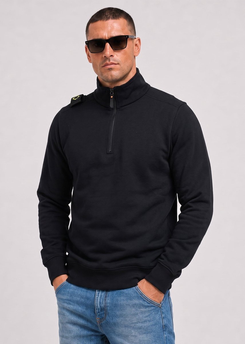 MA.Strum Training quarter zip sweatshirt - black