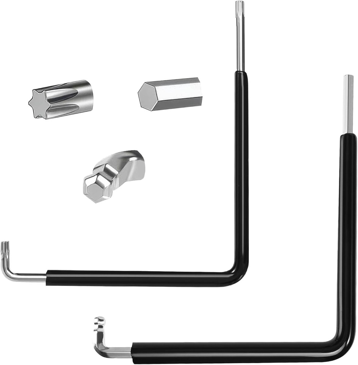 Afstelgereedschap Set voor Raambeslag - Inclusief Gebogen 4mm Inbussleutel en Torx TX15 voor Precisie en Veelzijdige Afstelling
