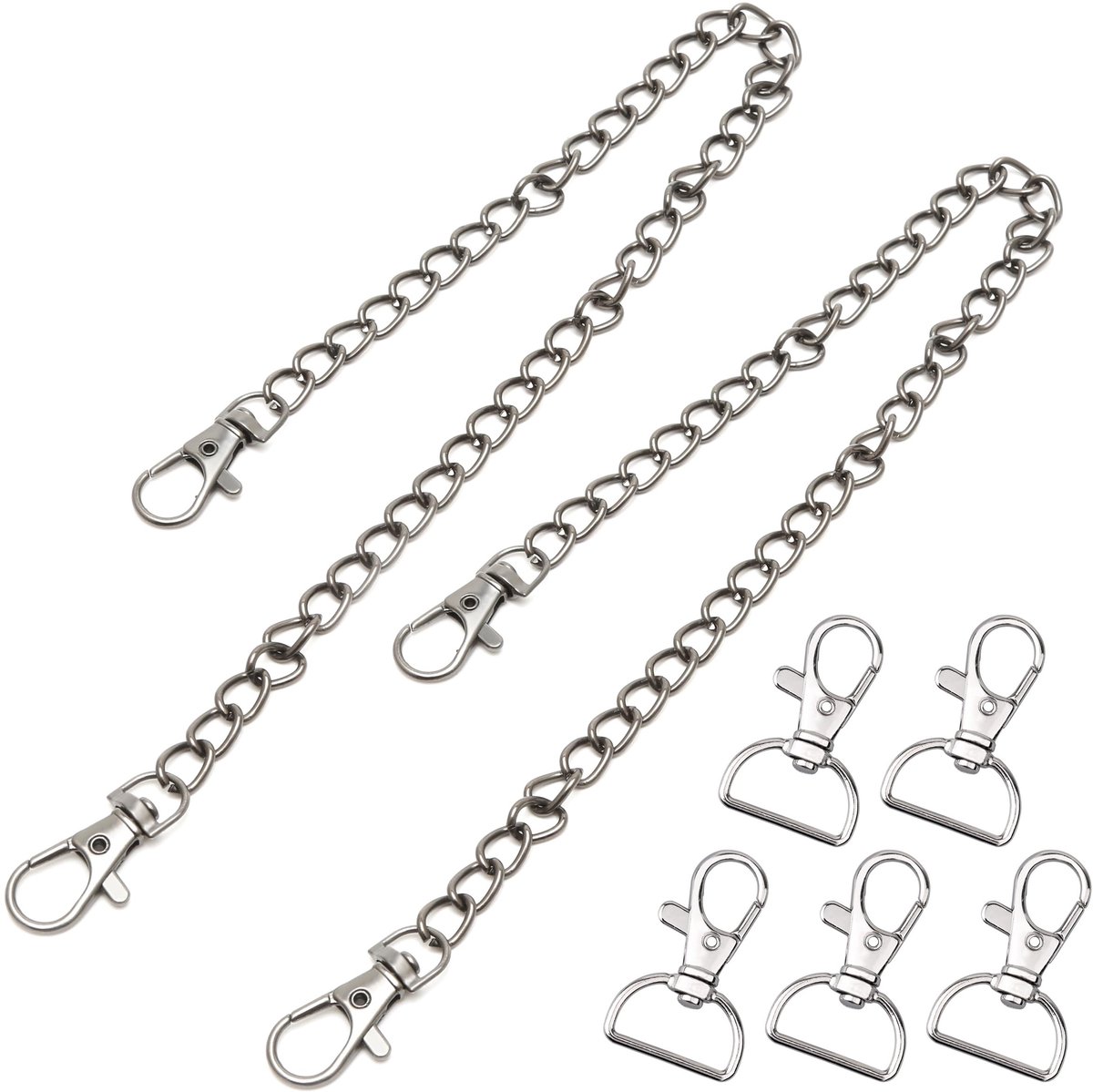 SolidKeus - Set van 2 Sleutelhangers met Karabijnhaak van RVS