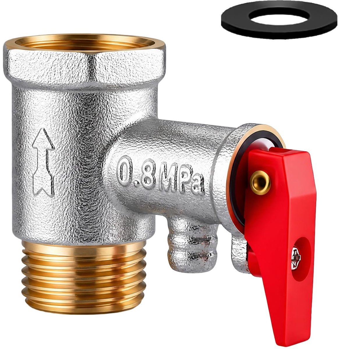SolidKeus - Messing Overdrukventiel voor Boilers