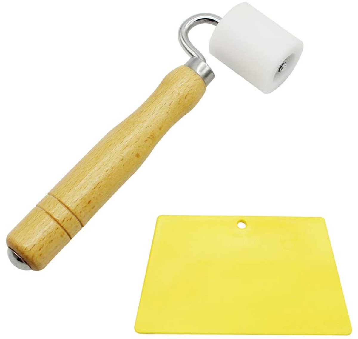 SolidKeus - Wallpaper Roller met Houten Handvat voor Muur Decoratie