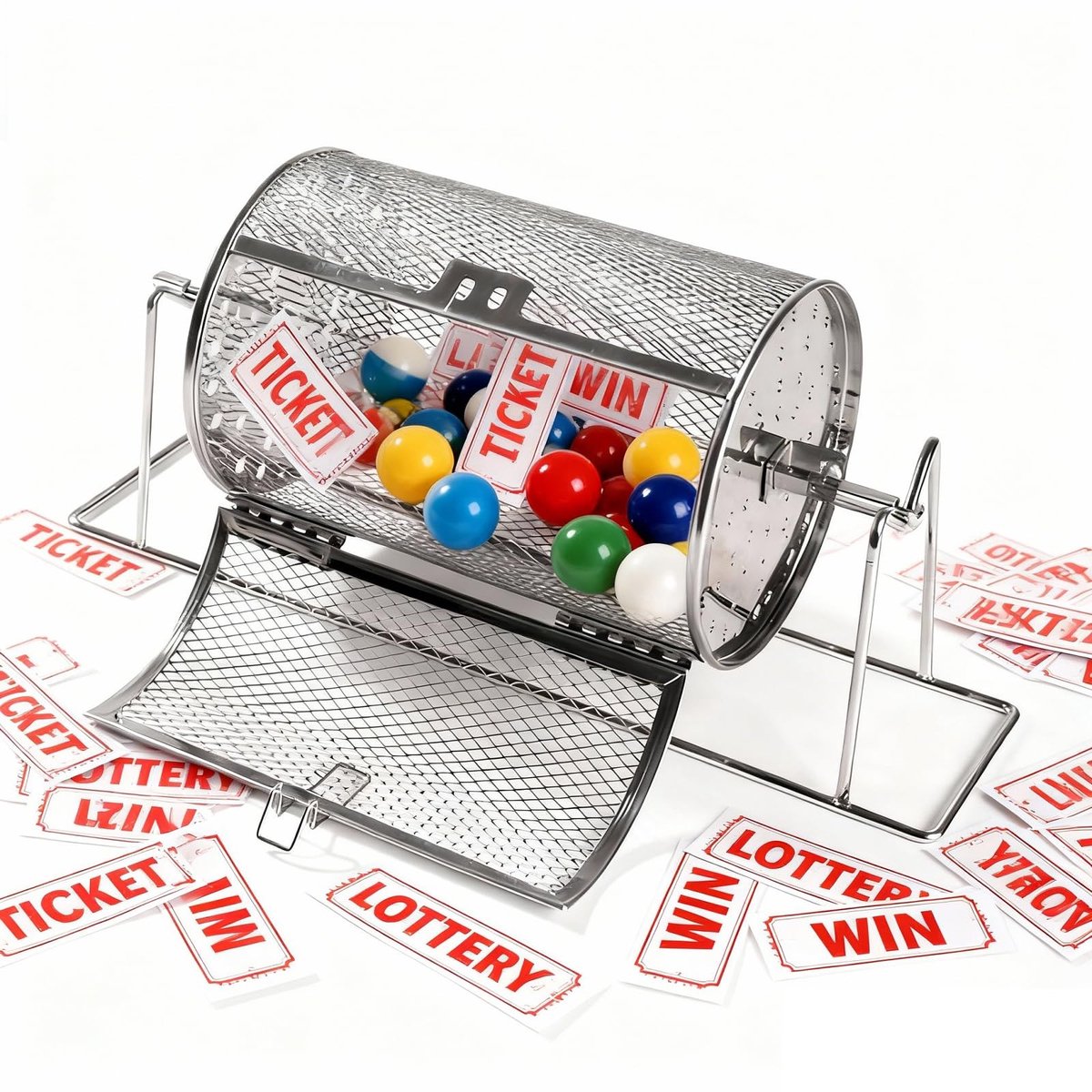 SolidKeus - Lotteryticket Spinner van RVS met Stand