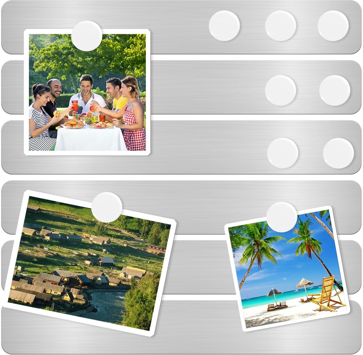 SolidKeus - Magnetisch Memobord met 10 Witte Magneten