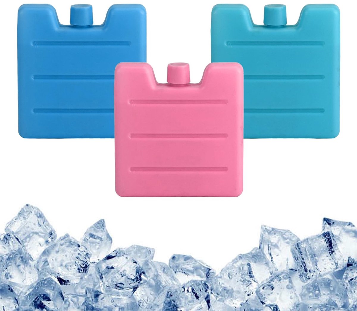 SolidKeus - Set van 3 Herbruikbare Koelelementen voor Lunchboxen