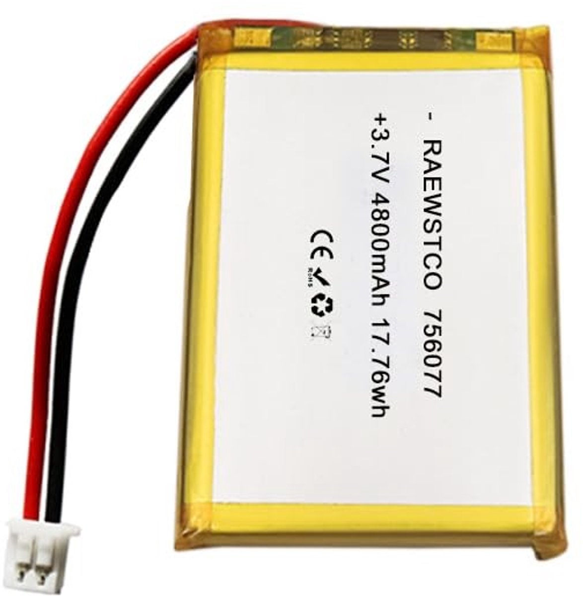 SolidKeus - 3,7 V 4800 mAh Lithium Batterij voor Medische Apparaten