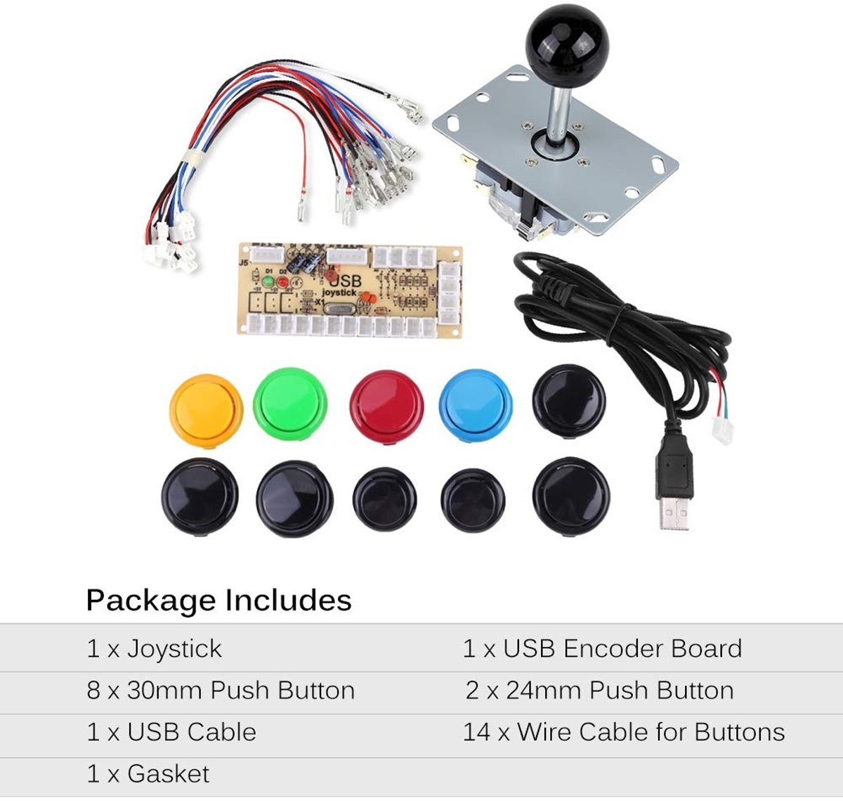 SolidKeus - DIY Arcade Game Kits met Joystick en Buttons