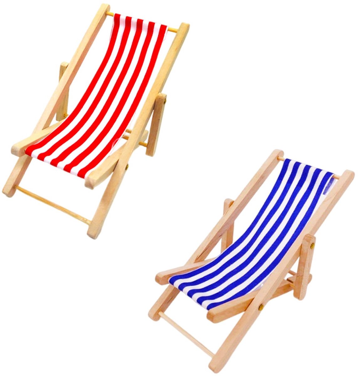 SolidKeus - Mini Strandstoelen Decoratie Set van 2