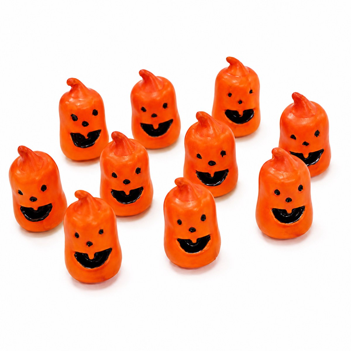 Pompoendecoraties - 10 Stuks Kunstmatige Pompoenen - Neppompoenen - Herfstdecoratie - voor Thanksgiving en Halloween - Oranje