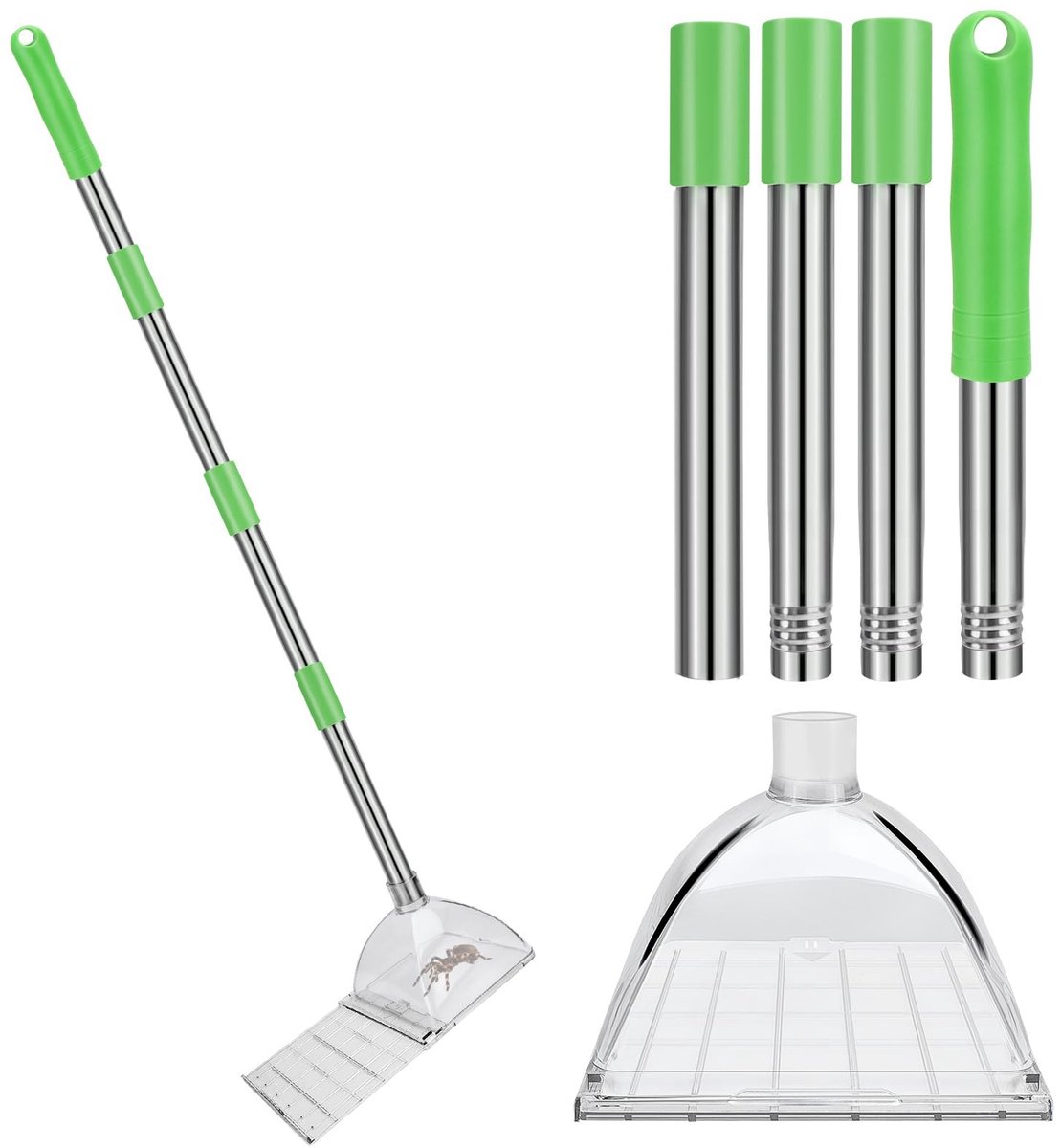 SolidKeus - Insectenvanger met Lange Handgreep, 83 cm
