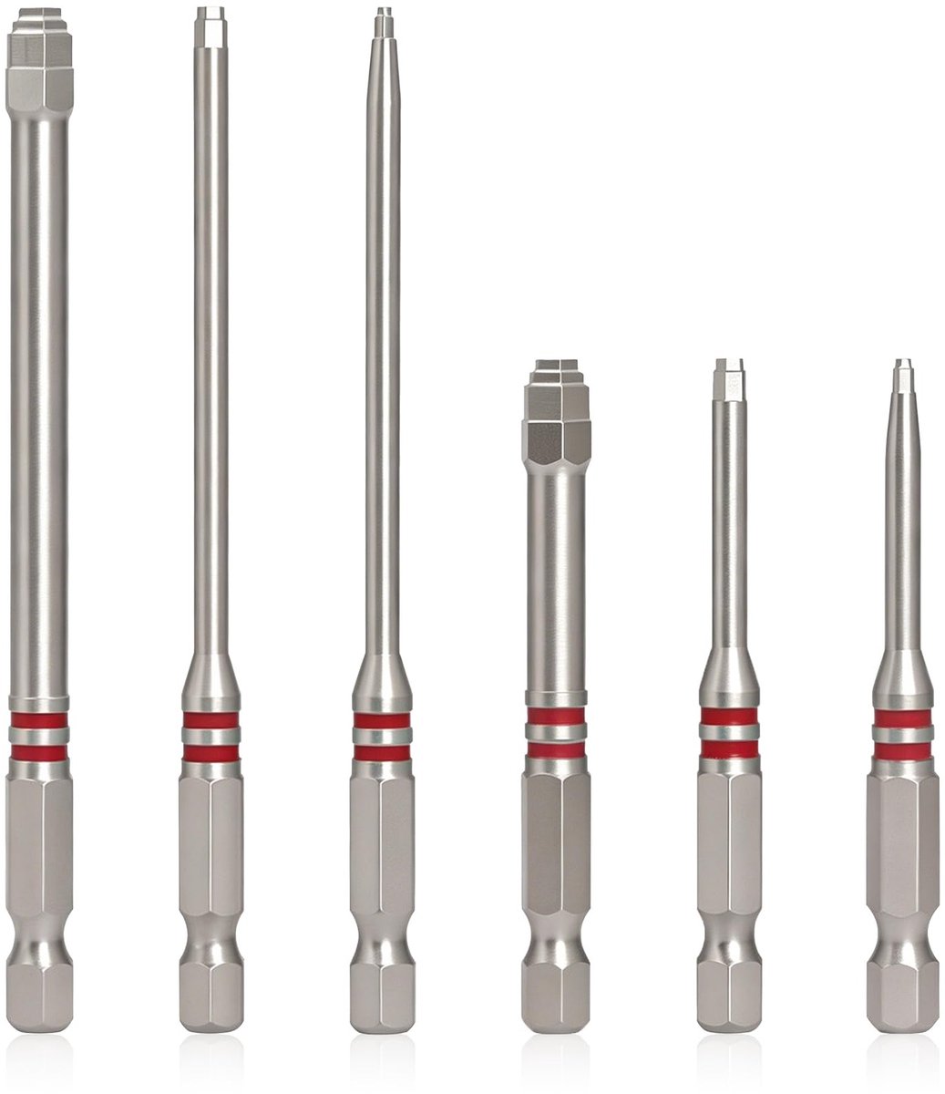 SolidKeus - Set van 6 Pagodevormige Magnetische Schroevendraaier Bits
