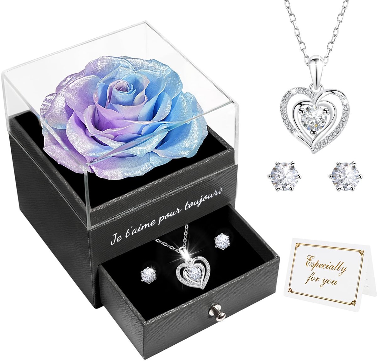 SolidKeus - Eternity Rozen met Sieraden als Perfect Cadeau voor Vrouwen