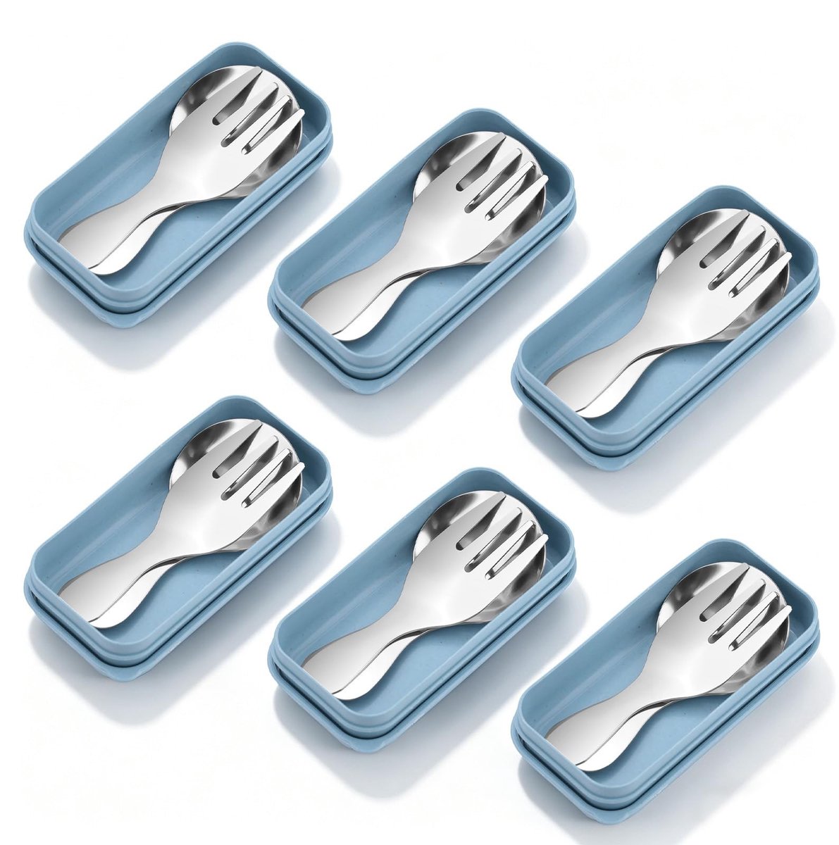 SolidKeus - 6 Stuks Roestvrijstalen Mini Lepels en Vorken Set