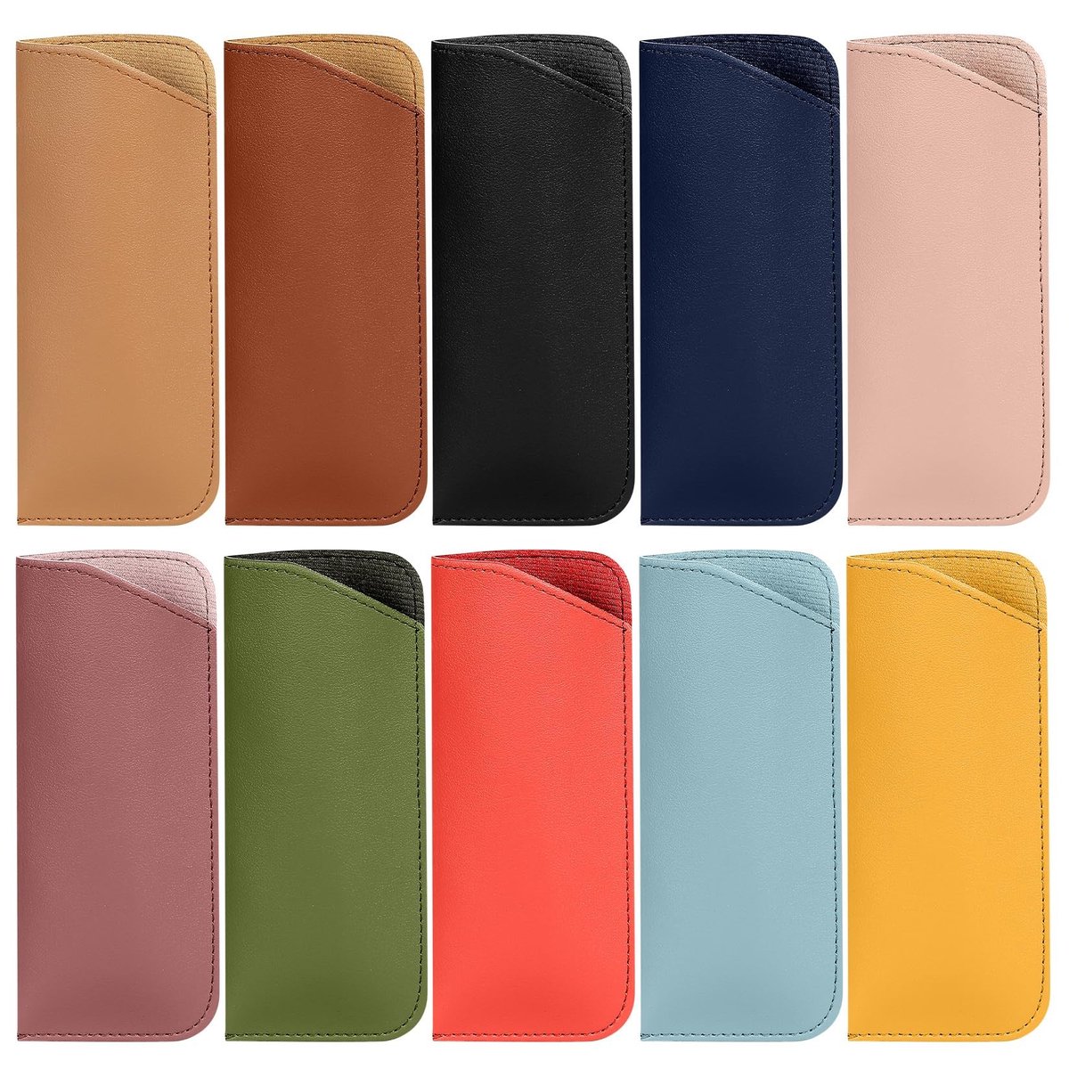SolidKeus - Set van 10 Zachte Bril Cases voor Zonnebrillen en Brillen