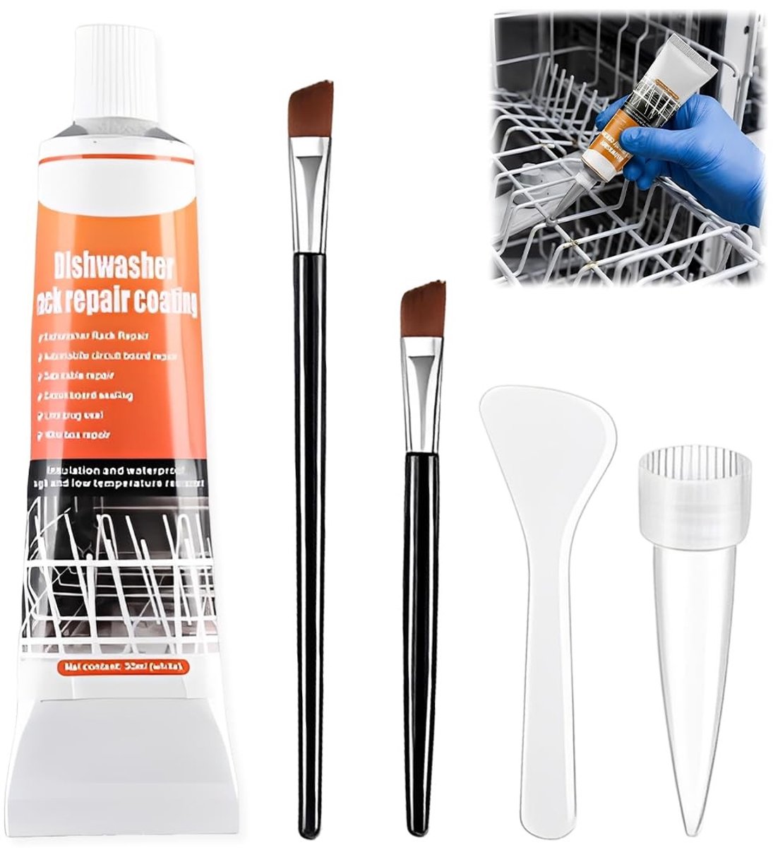 SolidKeus - Vaatwasser Reparatie Gel 50ml met Applicator